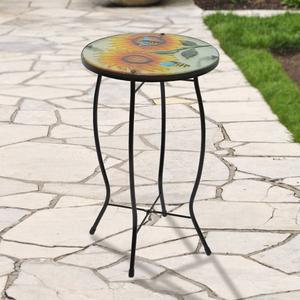 Northlight 19in. Sunflower & Bumblebee Patio Side Table alternate view