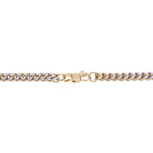 Mens Lynx Stainless Steel Square Wheat Necklace alternate view