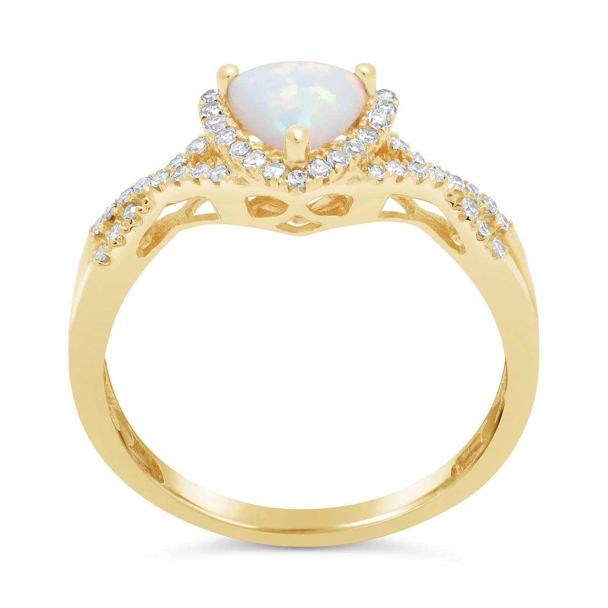 10kt. Gold Trillion Opal Ring