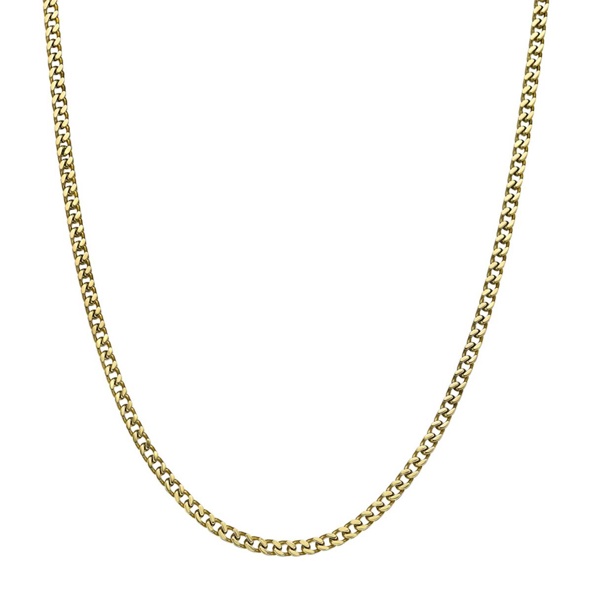 Mens Lynx Stainless Steel Thin Foxtail Chain Necklace