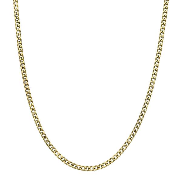 Mens Lynx Stainless Steel Thin Foxtail Chain Necklace alternate view