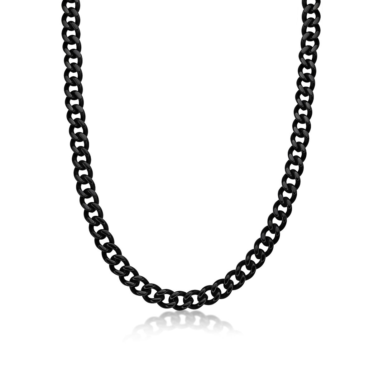 Mens Lynx Stainless Steel Chunky Chain Necklace