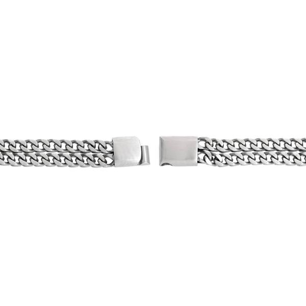 Mens Lynx Stainless Steel Two Strands Foxtail Bracelet alternate view