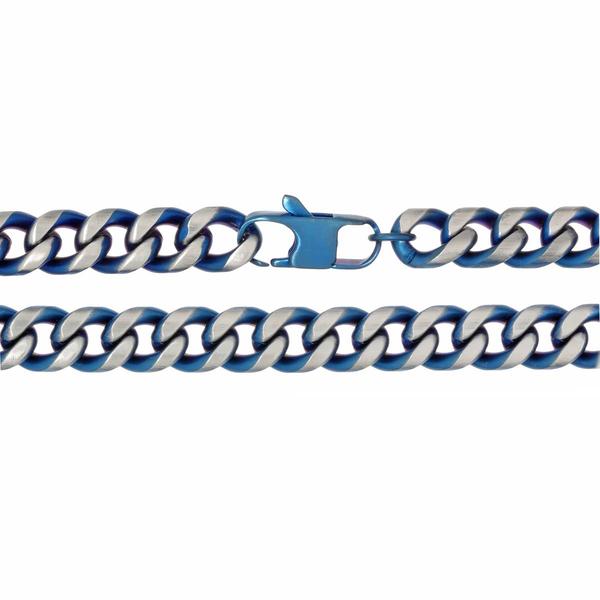 Mens Lynx Stainless Steel Curb Chain Bracelet alternate view