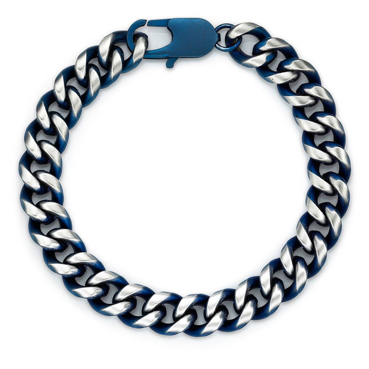 Mens Lynx Stainless Steel Curb Chain Bracelet