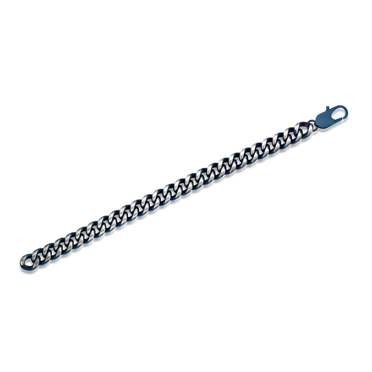 Mens Lynx Stainless Steel Curb Chain Bracelet