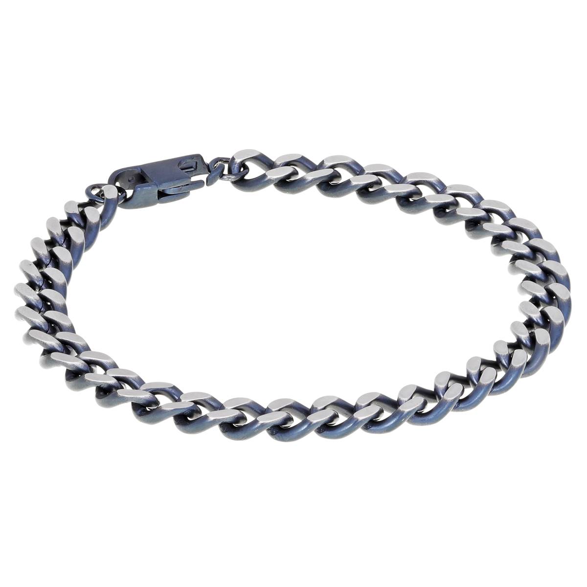 Mens Lynx Stainless Steel Two-Tone Bracelet