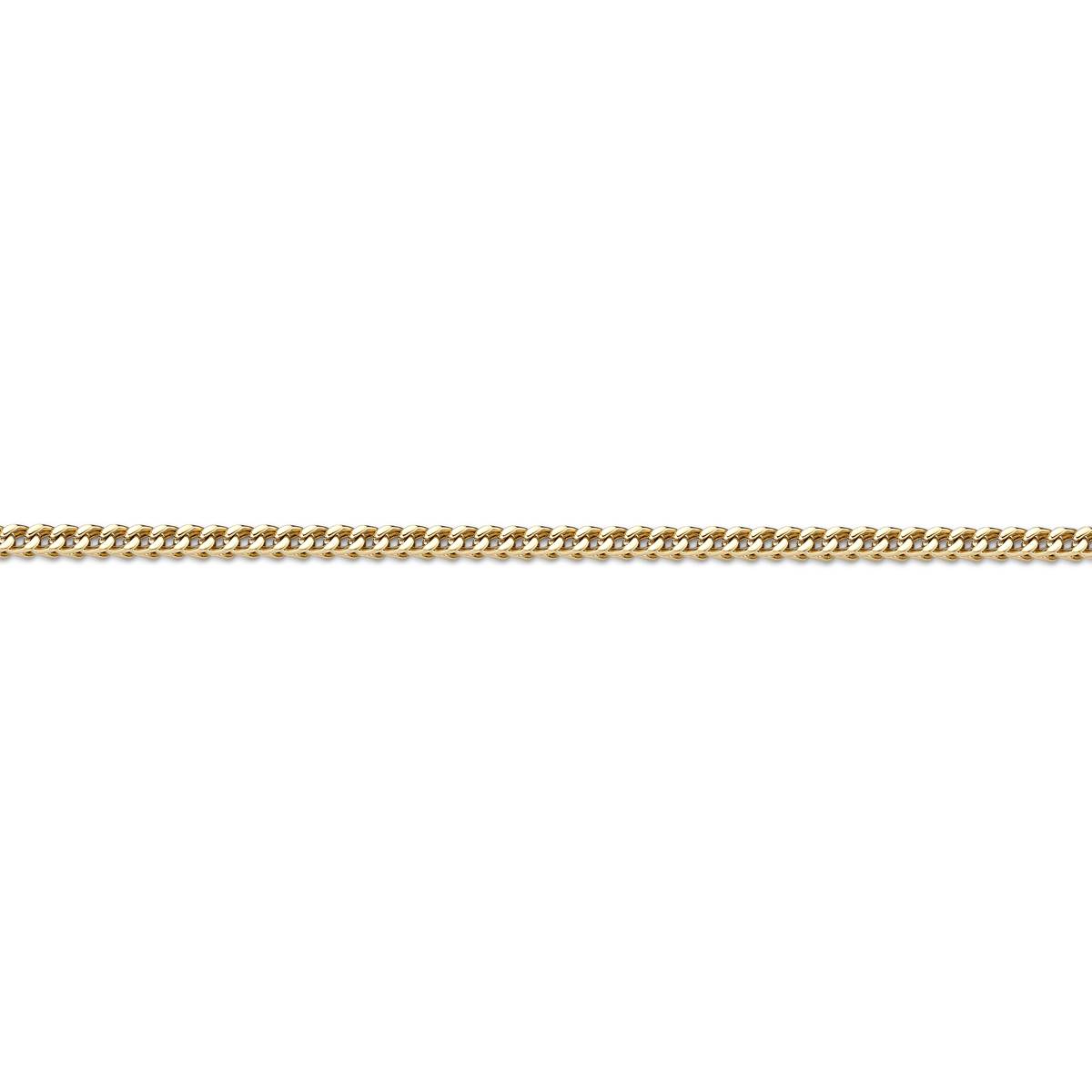 Mens Lynx Stainless Steel Gold-Tone Franco Chain Necklace