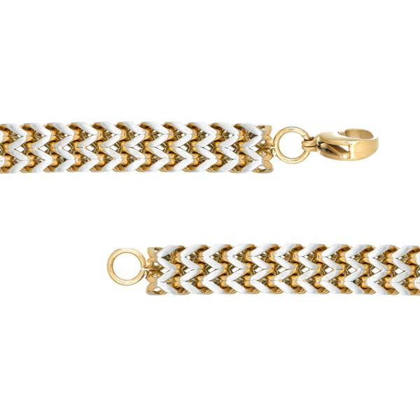 Mens Lynx Stainless Gold-Tone Bracelet alternate view