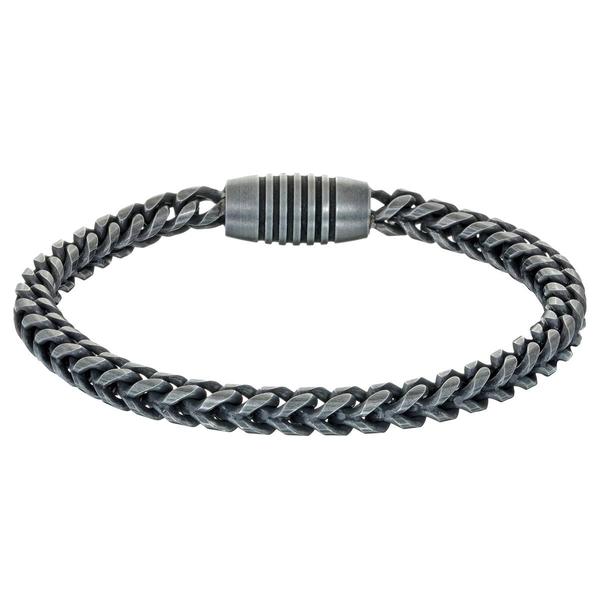 Mens Lynx Stainless Steel Franco Bracelet