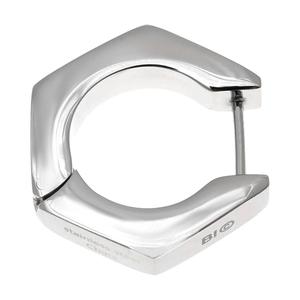 Mens Lynx Stainless Steel Stud Hoop Earring alternate view