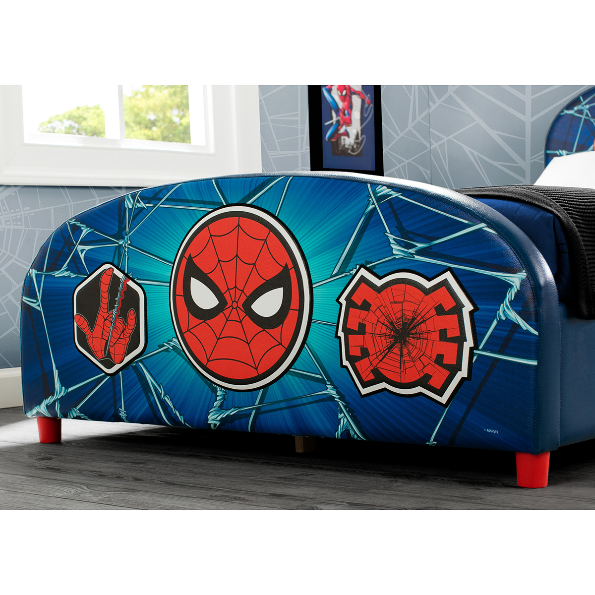Delta Children Spider-Man Upholstered Twin Bed