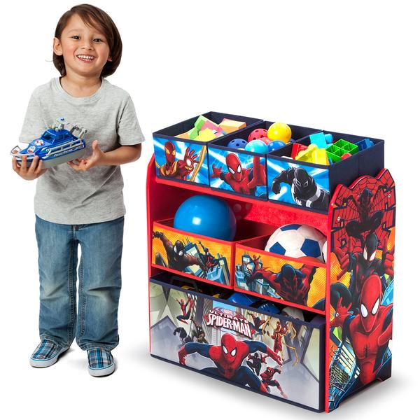 Delta Children Spider-Man Six Bin Toy Storage Organizer alternate view
