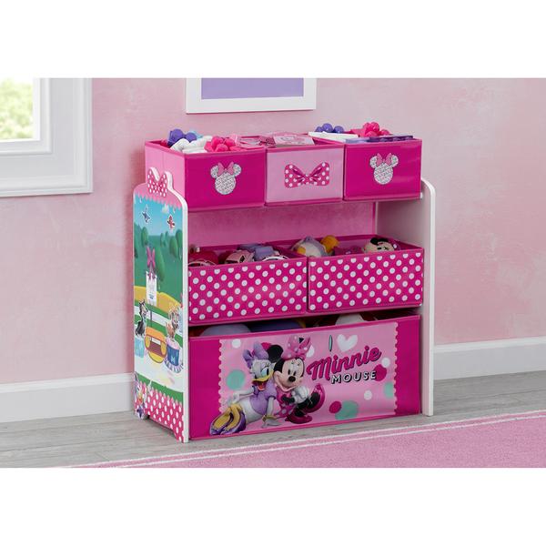 Delta Children Disney Minnie Mouse Six Bin Toy Storage Organizer alternate view