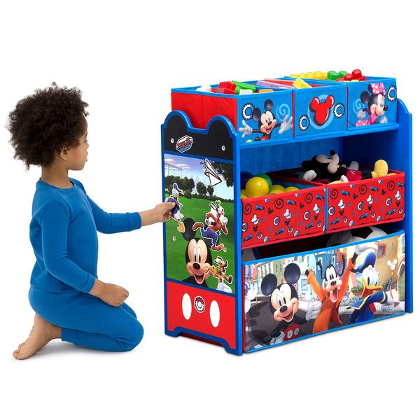 Delta Children Disney Mickey Mouse Six Bin Toy Storage Organizer alternate view