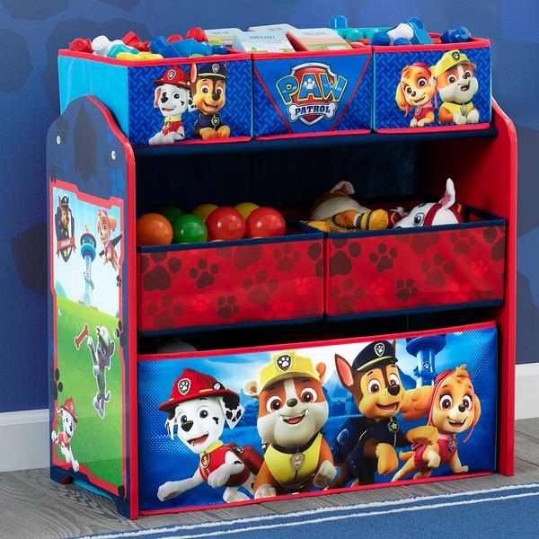 Delta Children Nick Jr. Paw Patrol 6 Bin Toy Storage Organizer alternate view