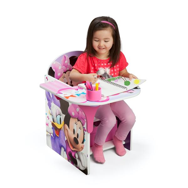 Delta Children Disney Minnie Mouse Chair Desk with Storage Bin alternate view