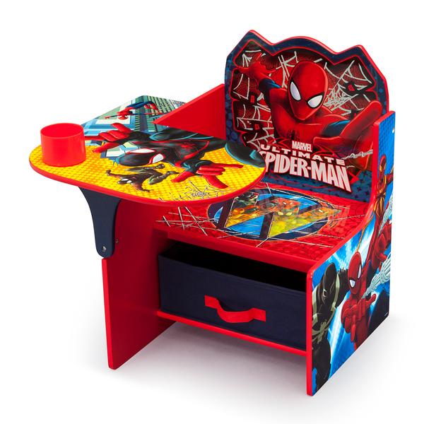 Delta Children Spider-Man Chair Desk with Storage Bin