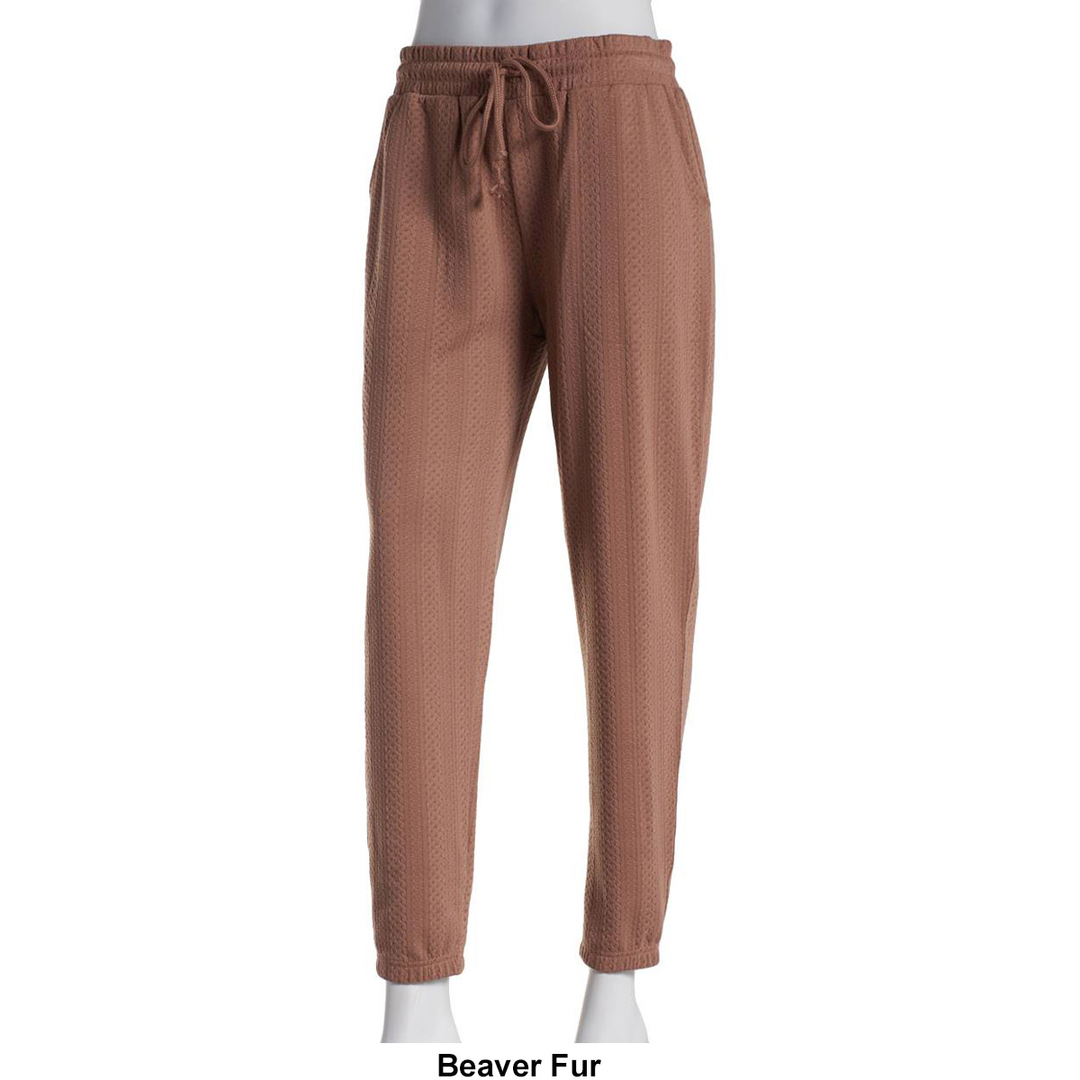 Womens Ebb & Flow Textured Cable Joggers With Pockets
