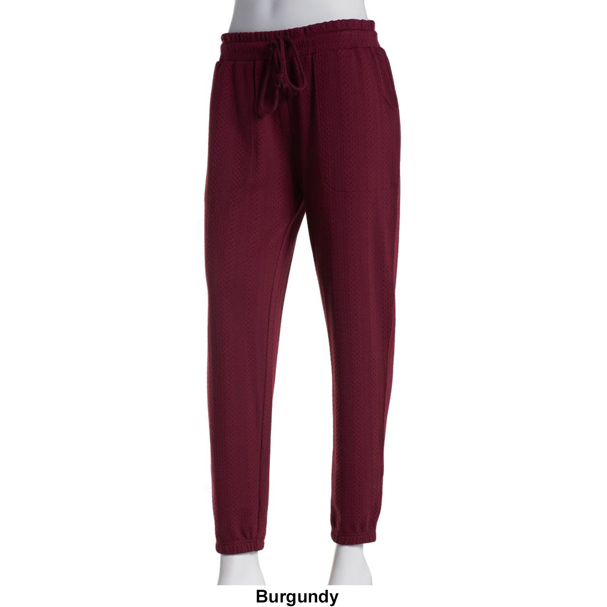 Womens Ebb & Flow Textured Cable Joggers with Pockets