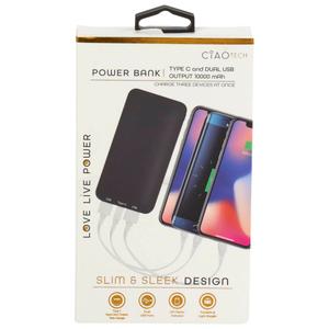 Ciao Tech Slim Dual 1000 MAH Solid USB Powerbank Charger