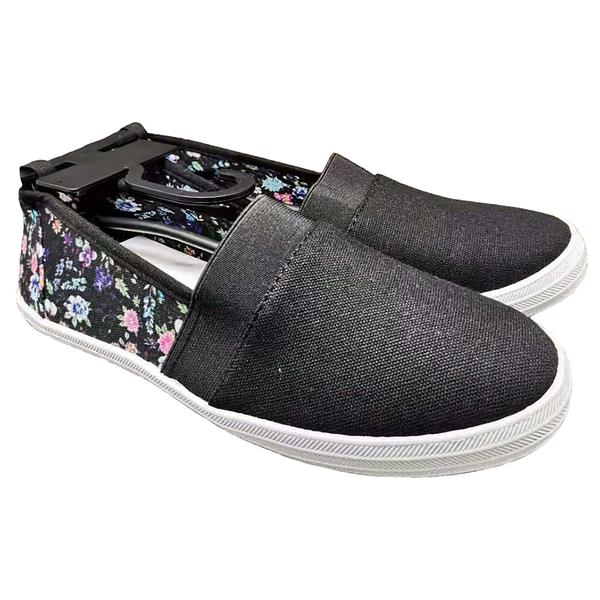 Womens Take A Walk Floral Back Gathered Vamp Flats
