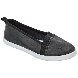 Womens Take A Walk Perforated Slip-On Comfort Flats alternate view