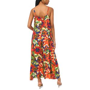 Womens MSK Sleeveless Floral Challis Jumpsuit alternate view
