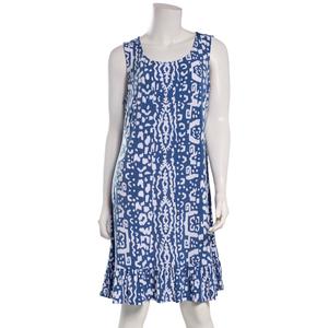 Womens MSK Sleeveless Abstract Ruffle Hem Shift Dress