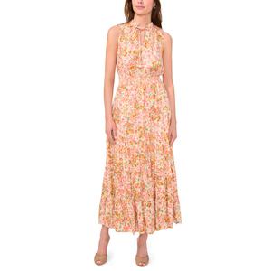 Womens MSK Sleeveless Ditsy Floral Challis Midi Dress