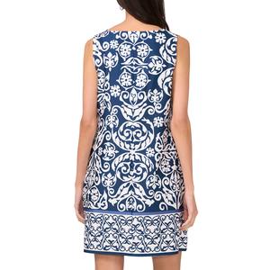 Womens MSK Sleeveless Damask Three Ring Sheath Dress alternate view