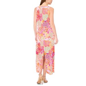 Womens MSK Sleeveless Floral Keyhole Back Midi Dress alternate view