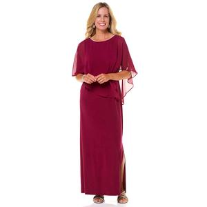 Womens MSK Rhinestone Trim X Back Evening Dress alternate view