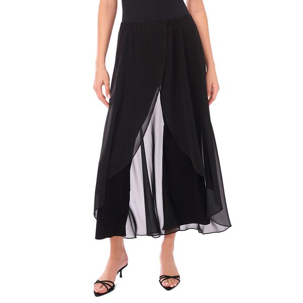 Womens MSK Chiffon Overlay Dress Pants