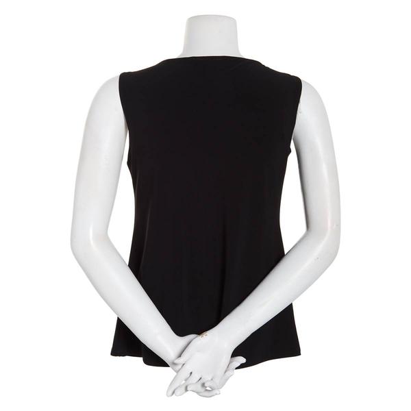 Womens MSK Sleeveless Farage Bead Trim Neck Tank Top alternate view