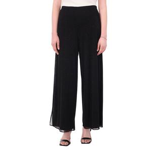 Womens MSK Glitter Mesh High Side Slit Palazzo Pants