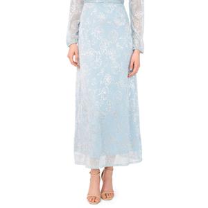 Womens MSK Floral Shimmer Maxi Skirt