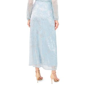 Womens MSK Floral Shimmer Maxi Skirt alternate view