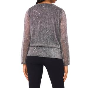 Womens MSK Shimmer Keyhole Neck Blouse alternate view