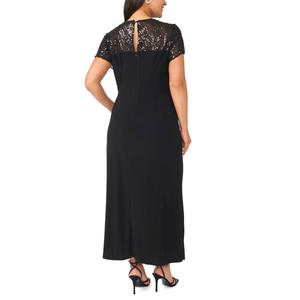 Plus Size MSK Short Sleeve Sequin Gown alternate view