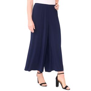 Plus Size MSK Pull On Wide Leg Ankle Pants