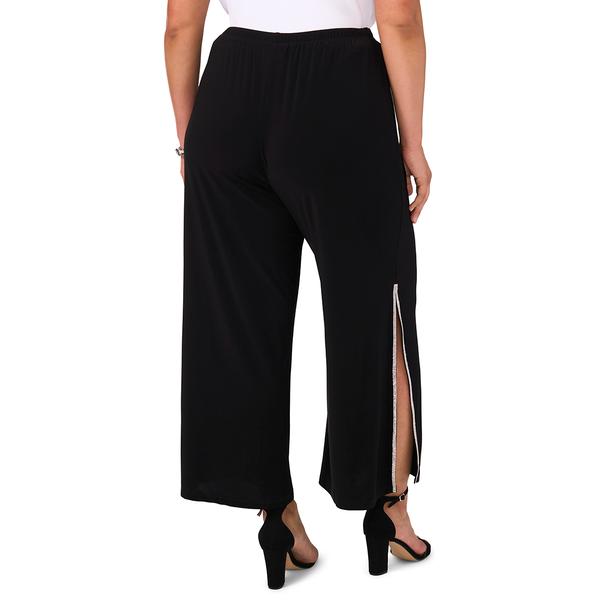 Petite MSK Rhinestone Embellished Trim Split Leg Pants alternate view