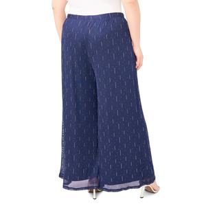 Plus Size MSK Metallic Pull On Palazzo Pants alternate view