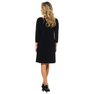 Womens MSK Solid 3/4 Sleeve Solid Shift Dress alternate view