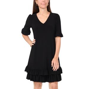 Petite MSK Ruffle Sleeve Sheath Hem Dress