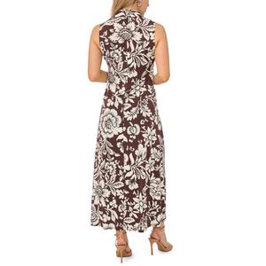 Petite MSK Sleeveless 1/2 Zip Neck Floral Maxi Dress alternate view