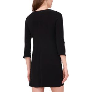 Petite MSK Split Sleeve Rhinestone Trim Shift Dress alternate view