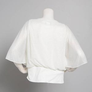 Petite MSK Glitter Mesh Dolman Blouse alternate view