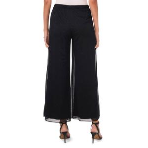 Petite MSK Glitter Mesh High Side Slit Palazzo Pants alternate view