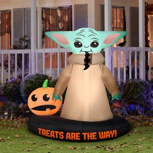 National Tree 78in. Inflatable Halloween Mandalorian alternate view